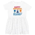 thumbnail image 3 of Inktastic Happy Birthday Grandpa Party Hat Balloons Girls Toddler Dress, 3 of 5