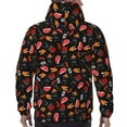 thumbnail image 3 of Bingfone BBQ Men's Drawstring Hoodie Long Sleeve Pocket Sweatshirts-4X-Large, 3 of 6