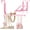 Pink(update), variant on Over the Door Hooks, Extended Over the Door Clothes Hanger with 11 Ridges,Space-Saving Over the Door Rack,Door Hooks for Hanging Clothes,Larger Capacity Over the Door Hanger (2, White(Update))