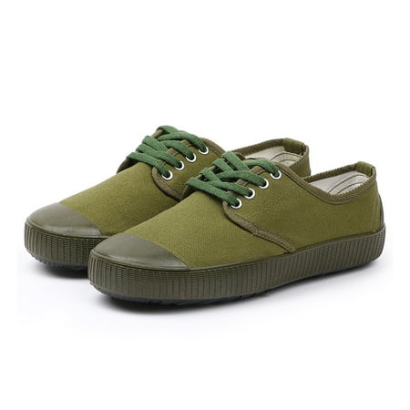 

Taluosi 1 Pair Camouflage Shoes High Elasticity Wear Resistant Canvas Anti-skid Fashion Hiking Sneaker for Male