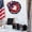 A, variant on Ruffled Patriotic Wreath 4th of July Red White Blue Fabric Wreath with Star Bow Independence Day Front Door Wall Decor for Home Porch Indoor Outdoor 17.7 Inch