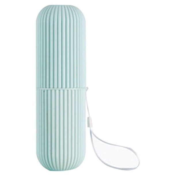 Yuarrent Nuevo estuche portátil para de dientes, soporte para cepillos de dientes, tira antideslizante, caja de almacenamiento a prueba de Juegos de accesorios de baño verde