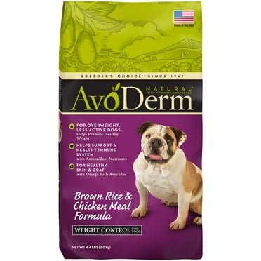 AvoDerm Natural Small Breed Dog Food - Chicken Meal & Brown Rice Formula, 7 Lb Bag