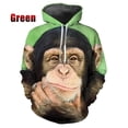 thumbnail image 2 of Nuevas sudaderas con capucha con estampado 3D de monos y animales para hombre, sudaderas divertidas con capucha Y2k, sudadera de hip hop, jersey Harajuku, ropa para mujer, 2 of 5