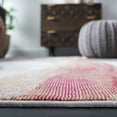 thumbnail image 4 of SAFAVIEH Aria Abram Abstract Runner Rug, Ivory/Plum, 2' x 8', 4 of 8