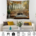 thumbnail image 5 of Living room tapestry, bedroom tapestry, large wall art tapestry, green tapestry-style:style4;-style:style4;, 5 of 5