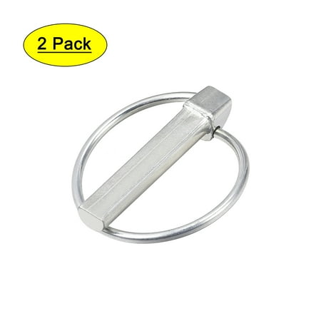 

Linch Pin with Ring 11mm x 54mm Trailer Pins Assortment Kit for Boat Kayak Canoe Trailer Trolley Horsebox 2Pcs