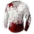 thumbnail image 1 of Pisexur Chandails en Molleton d'Halloween Col Rond Manches Longues Chemise Imprimé Graphique Amusant Chemises d'Halloween Mode Décontractée Chandail à Boutons Grande Taille Chandail en Molleton P-5TG, 1 of 4