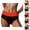 Red, variant on High Waisted Underwear for Women Color Block Breathable Full Coverage Panties Briefs Womens Underwear