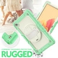 thumbnail image 6 of Dteck Shoulder Strap Case for Samsung Galaxy Tab A7 10.4" SM-T500 T505 (2020 Released) 10.4-inch,Shockproof Armor Rubber 3-Layer Full Protection Kickstand Cover with Screen Protector,Green, 6 of 6