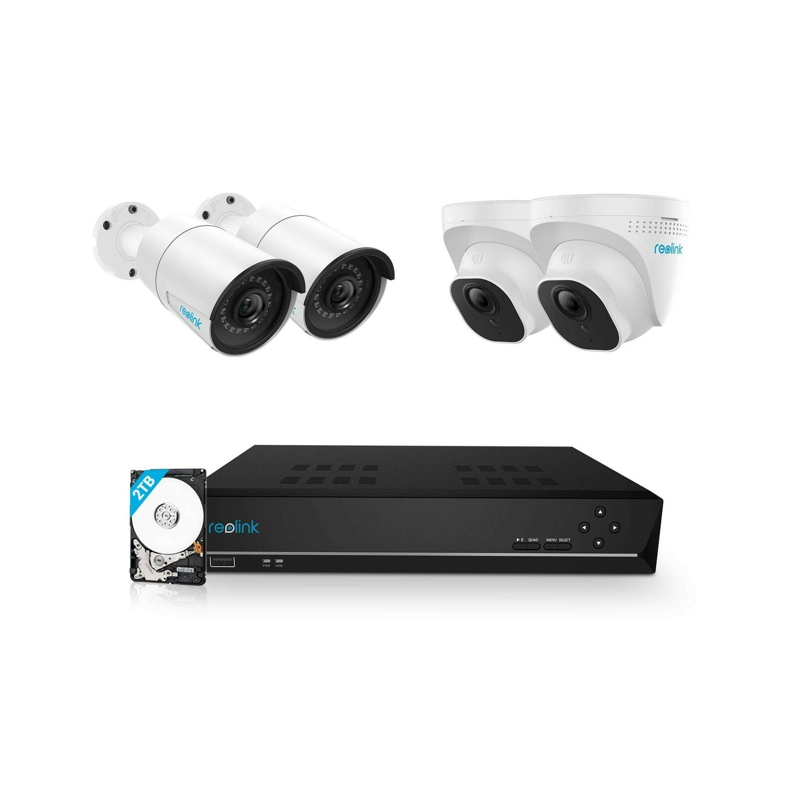 Reolink 8CH PoE NVR Work with Reolink 8MP/5MP/4MP HD Cameras for 24/7 Surveillance DIY IP Home Security Camera System Support Audio NO Pre-Installed HDD
