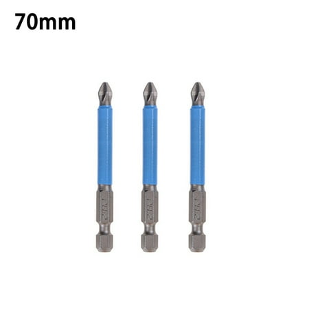 

25-125mm Cross Non-Slip Batch Head PH2 Screwdriver Set S2 Magnetic Batch Head