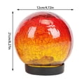 thumbnail image 2 of Gecau Solar Ball Garden Waterproof For Outdoor Use Lights Glass Floor Cracked For Route Patio Grass Christmas Decoration Outlook Best of Both Worlds B 4.8x4.8 Inch Home Stuff, 2 of 5