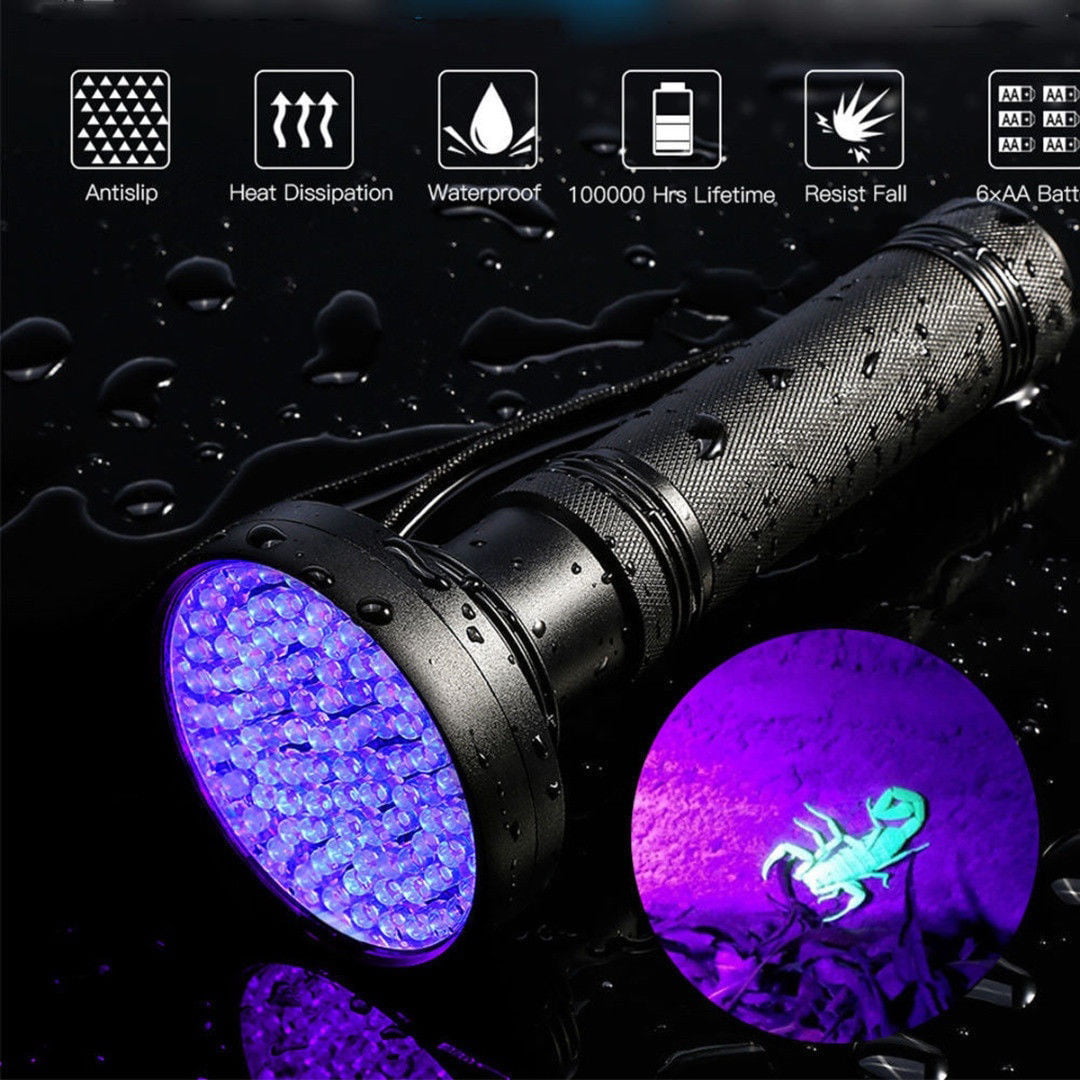 UV Ultra Violet 51 LED Flashlight Blacklight 395 nm Inspection Lamp Torch Fm 