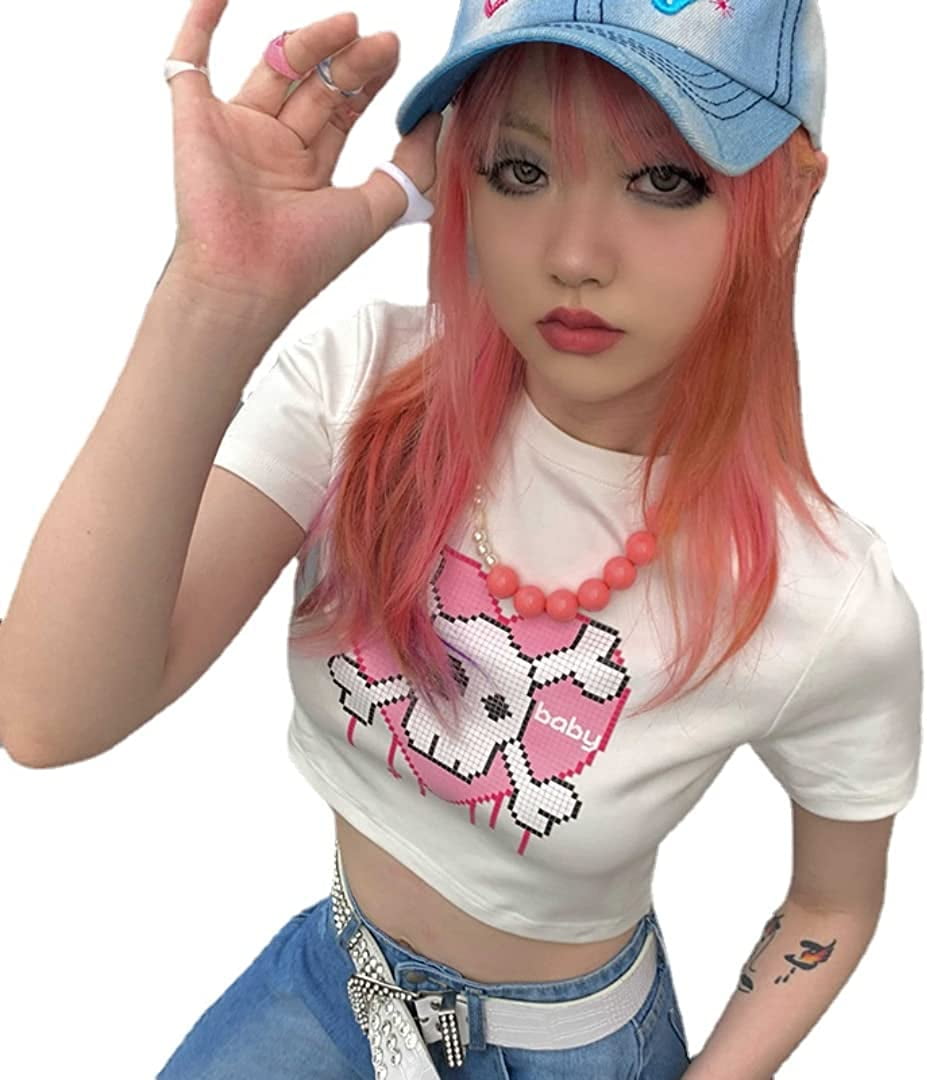 DanceeMangoos Y2k Crop Top Blings Y2k Tops Y2k Clothes Y2k Top Y2k