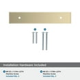 thumbnail image 5 of Amerock Maymont 3-3/4 inch (96mm) Center-to-Center Rectangle Golden Champagne Cabinet Pull Backplate, 5 of 7