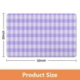 thumbnail image 5 of Checkered Design Bathroom Runner Rug - Non-Slip, Absorbs Water, 20x32 inches, Soft Microfiber, Long Bath Mat, Machine Washable., 5 of 5