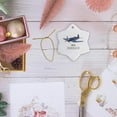 thumbnail image 6 of 3drose, Corsair Aircraft, 3 inch Snowflake Porcelain Ornament, 6 of 7