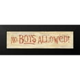 thumbnail image 2 of Marrott, Stephanie 24x9 Black Modern Framed Museum Art Print Titled - No Boys Allowed, 2 of 5