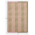 thumbnail image 3 of Casavani - 2'6"x10' Runner Area Rugs for Hallway & Stairs Handblock Printed Green Cotton Dhurrie, 3 of 7