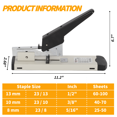 IAJXWI HeavyDuty Stapler, 100Sheet Capacity, with 1000pcs Staples (23