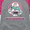 thumbnail image 3 of Toy Story 4 - Sunny Side Up Buzz - Toddler & Youth Girls Raglan Graphic T-Shirt, 3 of 4