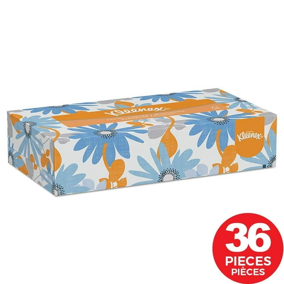 Kleenex Facial Tissue, 2-Ply, 100 Sheets/Pack, 36 Boxes