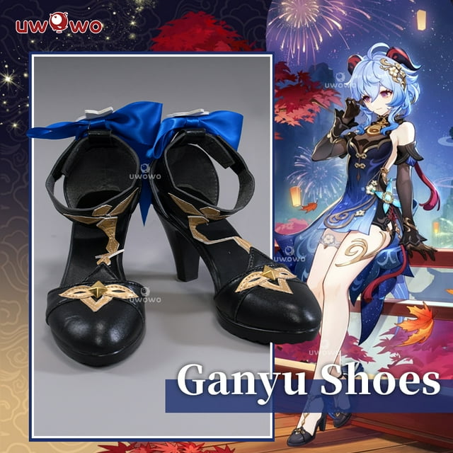 XXX Genshin Impact Ganyu Twilight Blossom New Outfits Lantern Rite Cosplay Shoes