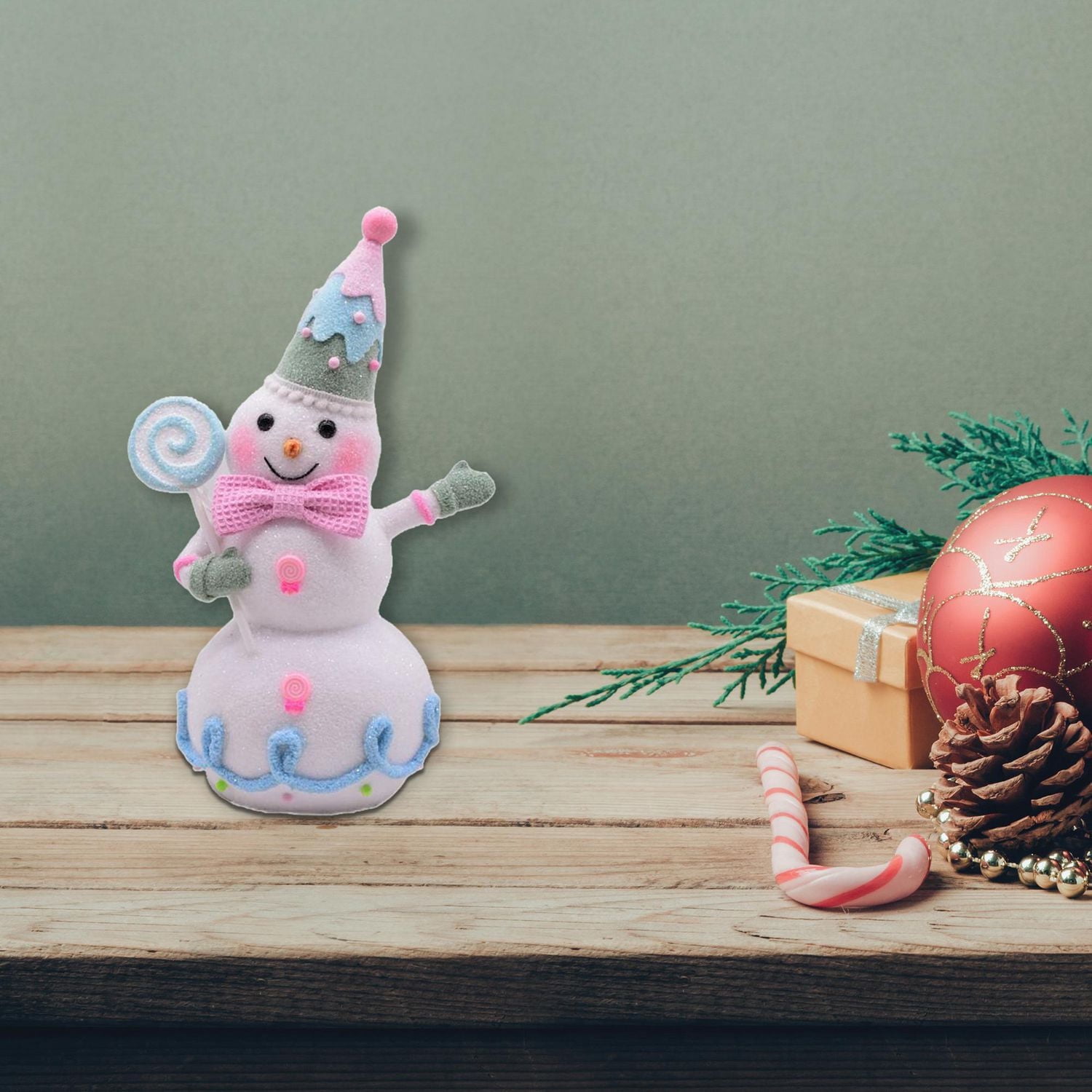 Bonhomme De Neige Tenant Des Bonbons, Grand