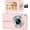 Pink, variant on Digital Camera Anti-Shake, FHD 1080P Kids Camera with 32GB Card, Portable Digital Camera for Kids 16X Zoom Fill Flash, Small Point and Shoot Camera, Compact Vlogging Camera for Teens Boys Girls Gift