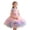 Pink, variant on THDHVS Flower Girl Dress,Colorful Floral Mesh Tulle Tutu Gown Princess Style Ideal for Girls Bridesmaid Wedding Evening Party,Girls Party Dress Pink 3-4 Years