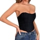 thumbnail image 5 of Sujetador de tiras sin espalda con flores lisas para mujer, cintura ajustada, faja vintage, faja para mujer, 5 of 9
