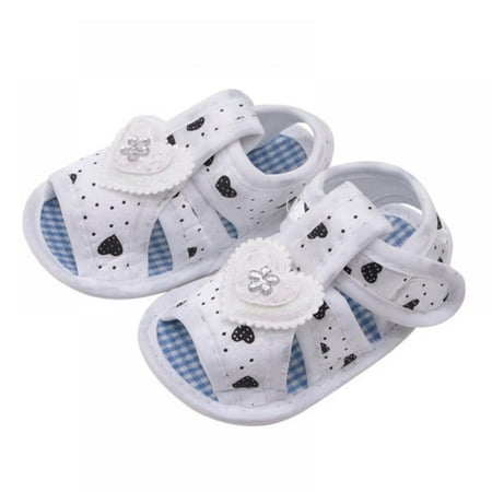 

Newborn Cotton Sandals Baby Girl Hollow Printed Soft-Soled Dress Sandals 0-18 Months