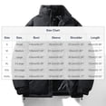 thumbnail image 3 of Mens Puffer Jacket Thickened Winter Coat Warm Hooded Stand Collar Color Block Zip Up Down Filled Ski Bubble Coat, 3 of 6