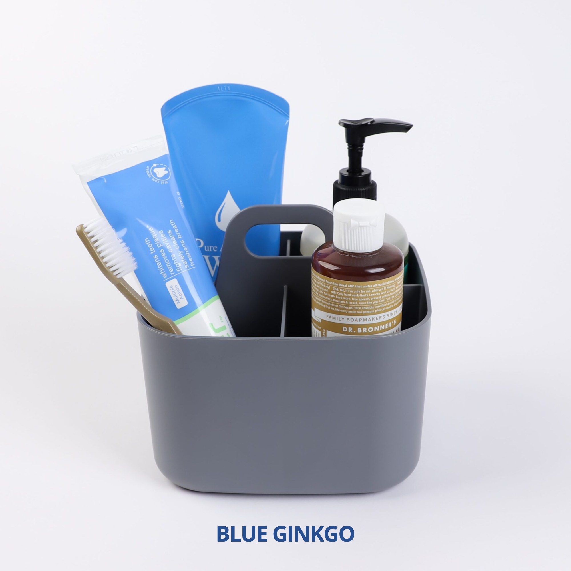 Blue Ginkgo Multipurpose Caddy Organizer - Stackable Plastic Caddy with Handle | Desk, Makeup, Dorm Caddy, Classroom Art Organizers and Storage Tote
