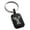 Black, variant on Stainless Steel Letter Y Initial Dotted Monogram Engraved Small Rectangle Dog Tag Charm Keychain Keyring