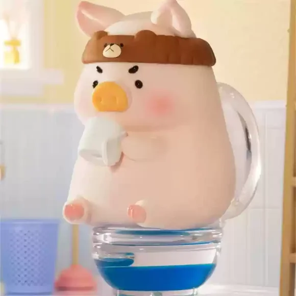 Lulu Pig Associated Daily Blind Box Kawaii Piggy Anime Figure Doll Surprise Bag Room Ornament Collection Model Toys Kids Gi