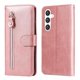 thumbnail image 1 of Estuche de Cuero PU con Cierre para Samsung Galaxy S25 , Funda Protectora con Billetera y Correa, 1 of 6
