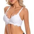 thumbnail image 3 of Roncen Women's Wired Bralette - Sexy, French Lace, and Comfortable Support, 3 of 8