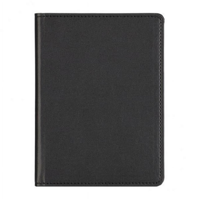 6x Funda Para Pasaporte Portátil Cartera De Cuero Protectora Simple Para Hombres Y Mujeres Negro 6 piezas