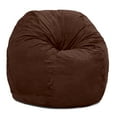 thumbnail image 3 of Jaxx 5 Foot Saxx - Big Bean Bag Chair for Adults, Chocolate, 3 of 7