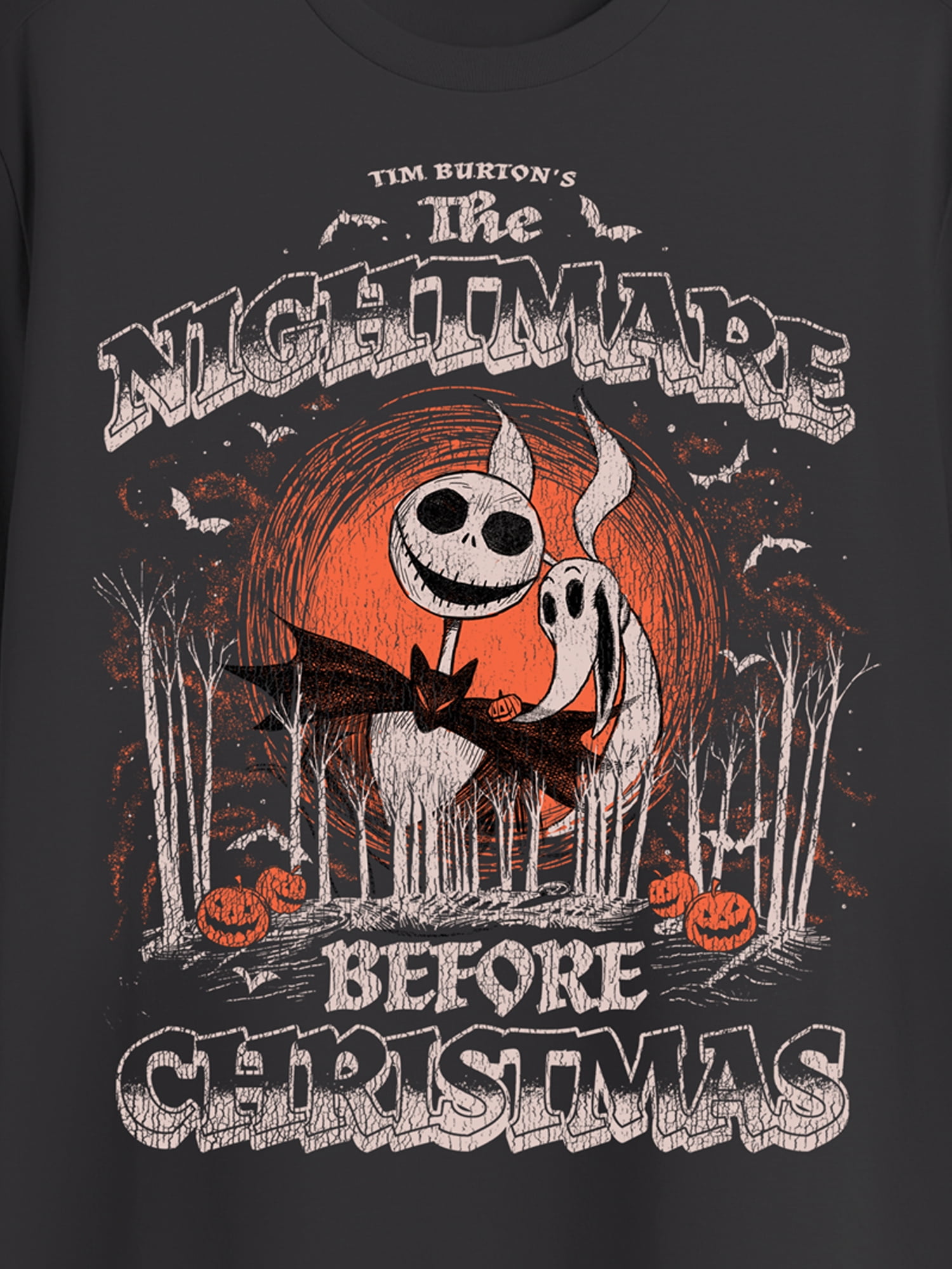 The Nightmare Before Christmas, Men's & Big Men's Graphic T-Shirt, Jack and Zero, Sizes S-3XL