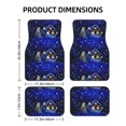 thumbnail image 3 of Uemuo Car Floor Mats - Christmas Night Pattern Carpet Floor Mats for Cars, Auto Accessories Front & Rear Car Floor Foot Mat Sets of 4 Pieces, 3 of 6