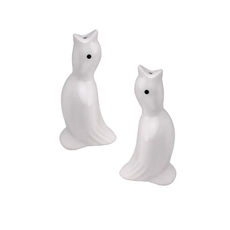 Mrs. Anderson's Baking Pie Birds, Fine White Porcelain, Set of 2