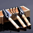 thumbnail image 1 of 3Pcs Set Shovel Rake Wood Handle Metal Head Kids Tool Mini Garden Tools Beam Drafting, 1 of 5