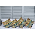thumbnail image 2 of Ambesonne Leopard Print Throw Pillow Cover 4 Pack, in Rainbow Colors, 18", Yellow and Multicolor, 2 of 7