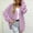 Purple, variant on SELONE Cardigan Sweaters for Women Long Sleeve Jackets Collarless Mid-Length Coat Loose Fashionable Outerwear Winter Overcoat Outwear Coat Clothes for Women Outfits Tops Red XS