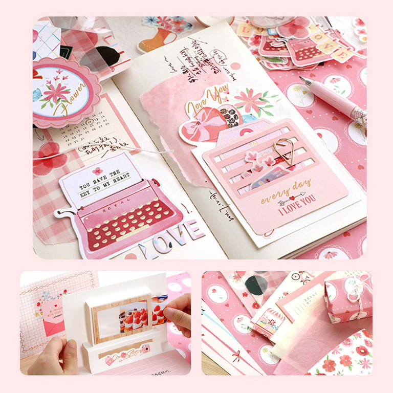12 Sheets Scrap Book Stickers Aesthetic Journaling Japanese Paper