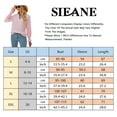 thumbnail image 6 of SIEANE Ruffle Long Sleeve Blouse for Women V Neck Hollow Out Shirt Casual Tops, 6 of 6
