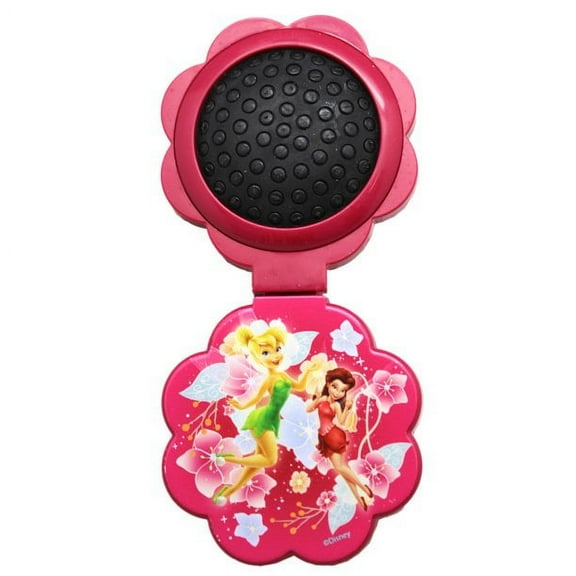 Tinker Bell and Rosetta Crimson Flower Shaped Compact Hairbrush/Mirror Combo